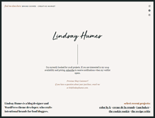 Tablet Screenshot of lindsayhumes.com